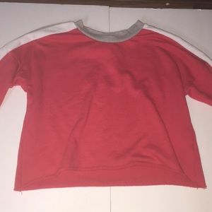 Pink sweater  crop top